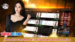 Hoàn Trả Dream Gaming 8% tổng đơn cược thua